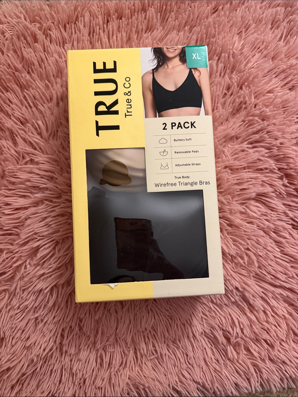 True & Co. 2pack triangle bras